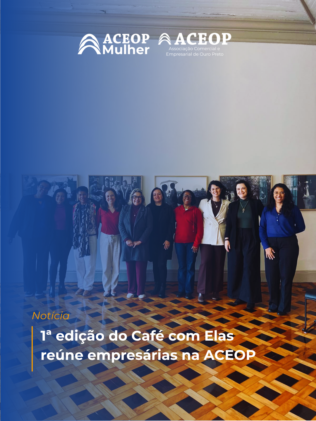 Mulheres participam do Café Com Elas na ACEOP.